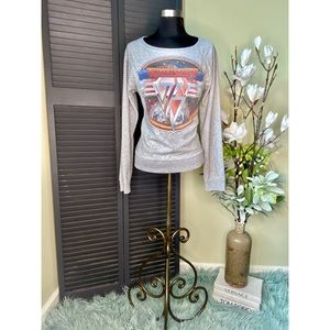 Gray Van Halen long sleeve crew neck